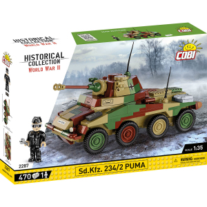 Cobi 2287 Klocki samochód opancerzony Sd Kfz 234/2 Puma 1/35