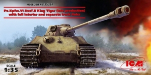 Czołg Pz.Kpfw.VI Ausf.B King Tiger z wnętrzem ICM 35364