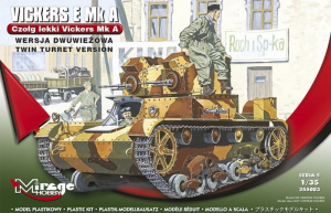 Czołg lekki Vickers Mk.A wersja dwuwieżowa model 1-35 nr 355003