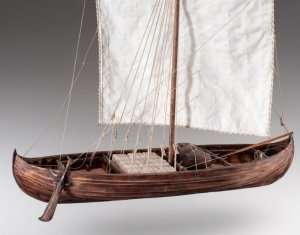D007 Viking Knarr drewniany model knara 1-35