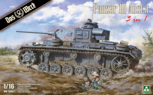 Das Werk DW16002 Czołg Panzer III Ausf.J 3w1 model 1-16