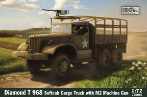 Diamond T 968 Softcab Cargo Truck with M2 Machine Gun 1-72 IBG 72084