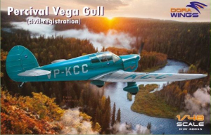 Dora Wings 48015 Percival Vega Gull (civil registration) 1/48