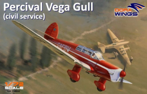 Dora Wings 72002 Percival Vega Gull - civil service 1/72