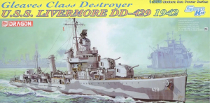 Dragon 1027 U.S.S. Livermore DD-429 Gleaves Class Destroyer 1942 1/350