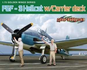 Dragon 5117 F6F-3 Hellcat w/Carrier deck