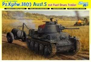 Dragon 6435 Pz.Kpfw.38(t) Ausf.S mit FUEL DRUM TRAILER