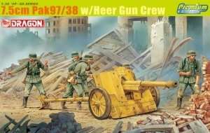 Dragon 6445 7,5cm PaK 97/38 w/Crew Premium 