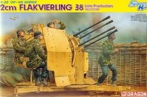 Dragon 6547 2cm Flakvierling 38 (Late Production) w/Crew