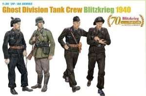 Dragon 6654 Ghost Division Tank Crew Blitzkrieg 1940