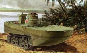 Dragon 6712 IJN Type 2 Ka-Mi Amphibious Tank w/Floating Pontoons (Late Production)