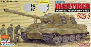 Dragon 6925 Sd.Kfz.186 Jagdtiger Porsche Production Type 2in1