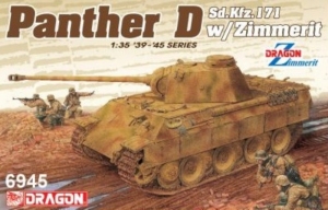 Dragon 6945 Czołg Panther D Sd.Kfz.171 z Zimmeritem model 2w1