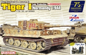 Dragon 6947 Czołg Tiger I późna prod. - Zimmerit, Normandia 1944