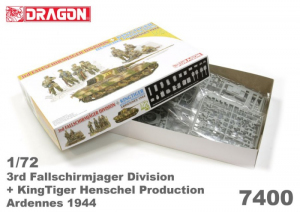 Dragon 7400 Czołg Kintiger oraz figurki 3 Dywizja Powietrznodesantowa