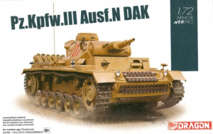 Dragon 7634 Czołg Pz.Kpfw.III Ausf.N DAK model 1-72 Armor Neo Pro