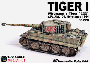 Dragon Armor 63228 Tiger I Late Wittmann's Tiger 222 s.Pz.Abt.101