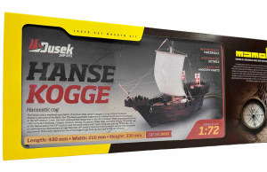 Dusek D003 Hanse Kogge drewniany model statku 1/72