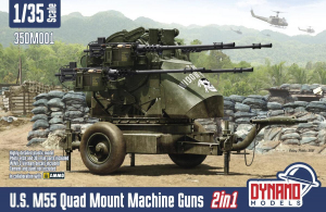 Dynamo Models 35DM001 US M55 Quad Mount Machine Guns 2in1 1/35