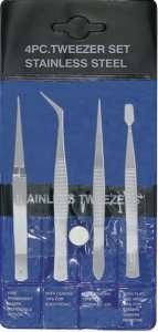 Excel 30416 Zestaw 4 pęset