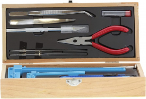 Excel 44287 zestaw narzędzi modelarskich w drewnianym pudełku