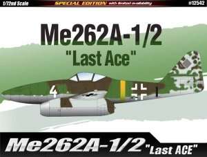 Academy 12542 Fighter Messerschmitt Me262A-1/2 in scale 1-72 