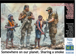 Figurki Master Box 35200 Somewher on our planet - sharing a smoke