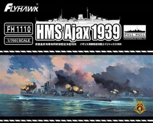 Flyhawk FH1110 lekki krążownik HMS Ajax 1939 model 1-700