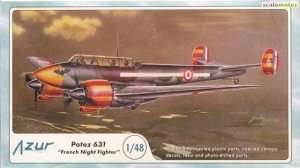Francuski myśliwiec nocny Potez 631 Azur 100A058