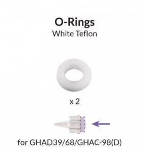 Gaahleri 40423 White Teflon O-Rings for GHAD-39, GHAD-68, GHAC-98D - (8-MAC Nozzle) 