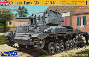 Gecko Models 35GM0005 Kreuzer Panzerkampfwagen Mk.II, 742(e), (A-10) Cruiser Tank Mk. II, A10 Mk.I 1/35 