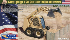 Gecko Models 35GM0009 US Army Light Type III Skid Steer Loader (M400W) with Bar Track 1/35 