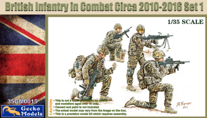 Gecko Models 35GM0015 British Infantry In Combat Circa 2010-2016 Set 1 1/35 