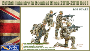 Gecko Models 35GM0015 British Infantry In Combat Circa 2010-2016 Set 1 1/35