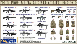 Gecko Models 35GM0026 Modern British Army Weapon & Personal Equipment Set 1/35 