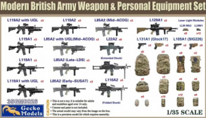 Gecko Models 35GM0026 Modern British Army Weapon & Personal Equipment Set 1/35