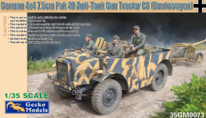Gecko Models 35GM0073 German Morris C8 4x4 (Beutewagen) 7.5cm Pak 40 Anti-Tank Gun Tractor