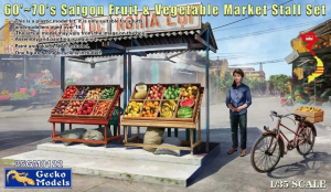 Gecko Models 35GM0122 60-70's Saigon Fruit & Vegetable Market Stall Set 1/35 