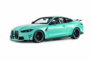 Gotowy model BMW M4 Performance Parts Solido Works Turquoise 2025 1/18 - Solido 1814501 