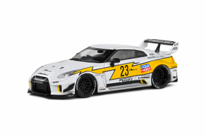 Gotowy model Nissan 35Gt-Rr Lb-Silhouette N 23 Works Liberty Walk 2020 White Yellow Black 1/43 Solido 4311208 