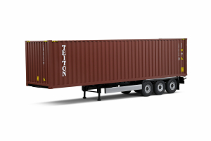 Gotowy model Remorque Porte Container Red 2021 1/24 - Solido 2400501 