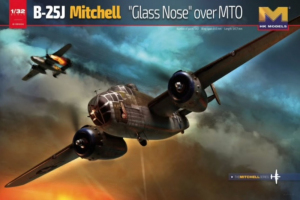 HK Models 01E024 Samolot Mitchell B-25J Glass Nose model 1-32
