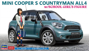 Hasegawa 52359 Mini Cooper S Countryman All4 w/School Girl's Figure