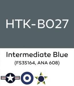 Hataka B027 Intermediate Blue - farba akrylowa 10ml