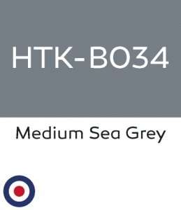 Hataka B034 Medium Sea Grey - farba akrylowa 10ml