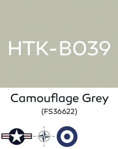 Hataka B039 Camouflage grey - farba akrylowa 10ml