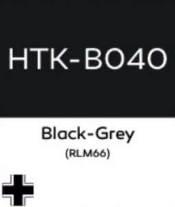 Hataka B040 Black-Grey - farba akrylowa 10ml 
