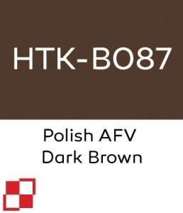 Hataka B087 Polish AFV Dark Brown - farba akrylowa 10ml