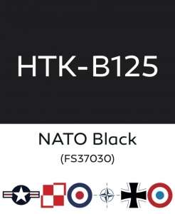 Hataka B125 NATO black - farba akrylowa 10ml