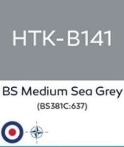 Hataka B141 BS Medium Sea Grey - farba akrylowa 10ml